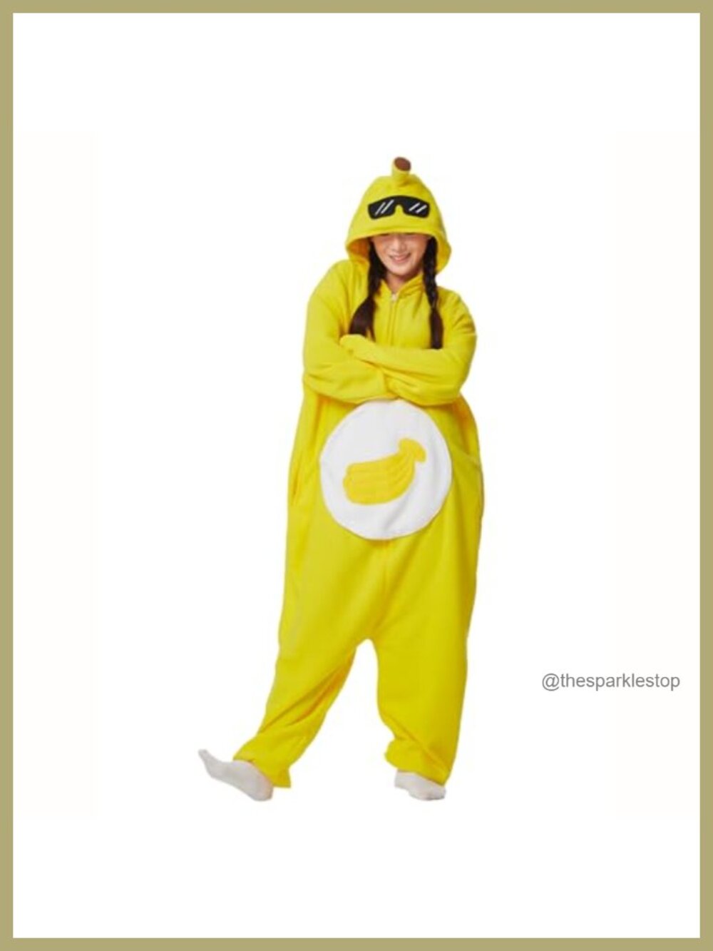 Coral Fleece One-Piece Pajama Jumpsuit Hooded Zip Cosplay Costume